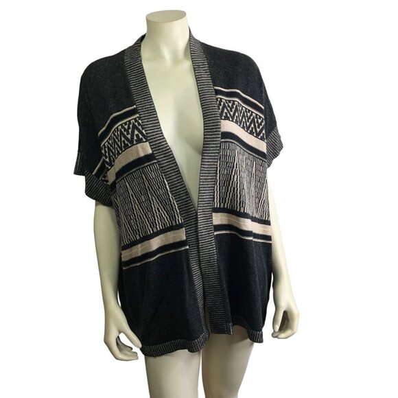 EDDIE BAUER OPEN SHORT‎ SLEEVE CARDIGAN SWEATER SIZE S/M NWOT - Picture 1 of 8